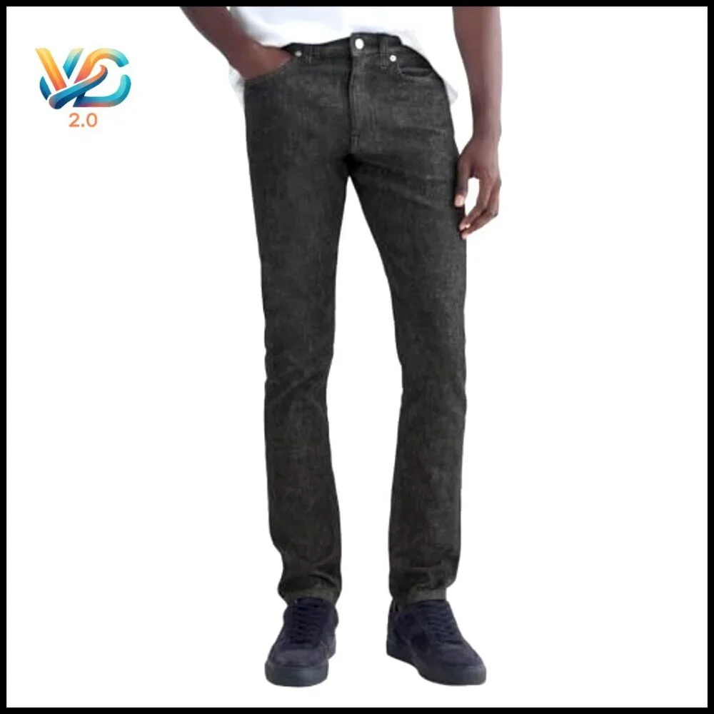 Slim Fit Selvedge Denim‎ Jeans Classic Minimal Tapered Leg Stretch Comfort